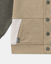 Tricolor hooded cardigan Beige/khaki colour  Sergent Major