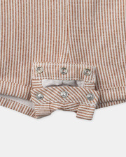 Striped short overalls Brown colour  Sergent Major