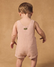 Striped short overalls Brown colour  Sergent Major