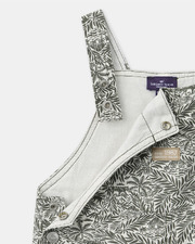 Tropical print short overalls Khaki colour  Sergent Major