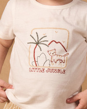 Jungle print T-shirt Ecru colour  Sergent Major