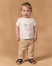Jungle print T-shirt Ecru colour  Sergent Major