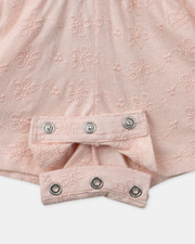Short jumpsuit with floral embroidery Light pink colour  Sergent Major
