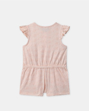 Short jumpsuit with floral embroidery Light pink colour  Sergent Major