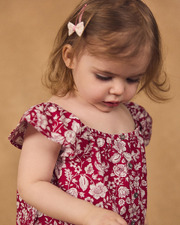 Floral print blouse and shorts set Fuchsia pink colour  Sergent Major