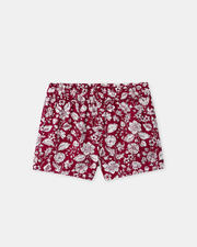 Floral print blouse and shorts set Fuchsia pink colour  Sergent Major