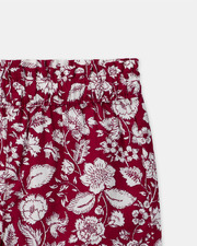 Floral print blouse and shorts set Fuchsia pink colour  Sergent Major