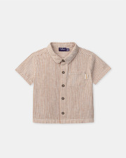 Short-sleeved striped shirt Orange colour  Sergent Major
