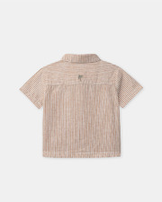 Short-sleeved striped shirt Orange colour  Sergent Major
