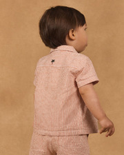 Short-sleeved striped shirt Orange colour  Sergent Major