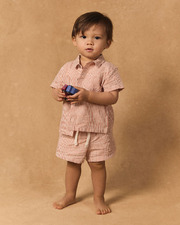 Comfortable striped shorts Orange colour  Sergent Major