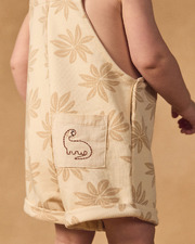 Palm tree print short overalls Beige colour  Sergent Major