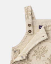 Palm tree print short overalls Beige colour  Sergent Major