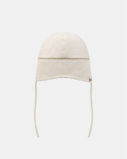Bear-print neck-covering cap Beige colour Sergent Major