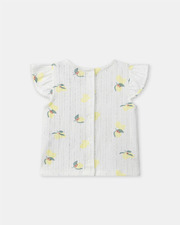 Two-piece lemon print pajamas Ecru colour  Sergent Major