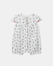 Fruit and butterfly print jumpsuit Ecru colour  Sergent Major