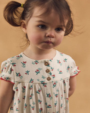 Fruit and butterfly print jumpsuit Ecru colour  Sergent Major