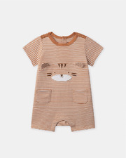 Short striped jumpsuit Orange colour  Sergent Major