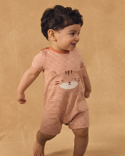 Short striped jumpsuit Orange colour  Sergent Major