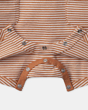 Short striped jumpsuit Orange colour  Sergent Major