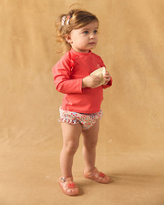 Strawberry and flower-print swim cover-up Red colour  Sergent Major