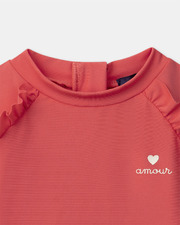 UPF 50+ long-sleeved swim T-shirt Coral colour  Sergent Major
