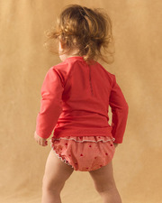 UPF 50+ long-sleeved swim T-shirt Coral colour  Sergent Major
