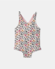 Reversible floral or striped print one-piece swimsuit Pink colour  Sergent Major