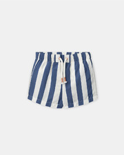 Striped swim shorts with nappy Blue colour Sergent Major