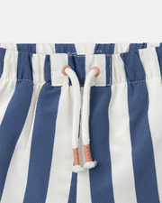 Striped swim shorts with nappy Blue colour Sergent Major