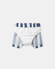 Striped swim shorts with nappy Blue colour Sergent Major