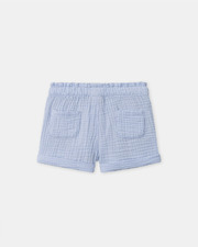 Double-layer cotton gauze shorts Sky blue colour Sergent Major