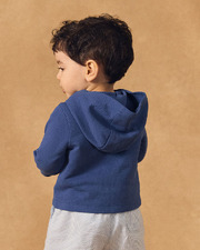 Hooded cardigan with pockets Dark blue colour  Sergent Major