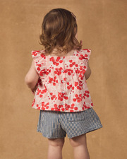 Cherry print blouse Pink colour  Sergent Major