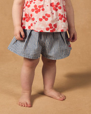 Striped denim shorts Blue colour  Sergent Major