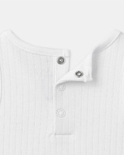 Sleeveless ribbed bodysuit Ecru colour  Sergent Major