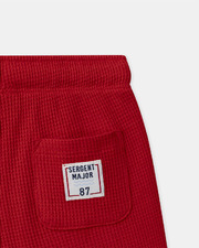 Striped T-shirt and red shorts set Red colour  Sergent Major