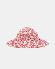 Floral print baby girl sun hat Pink colour  Sergent Major