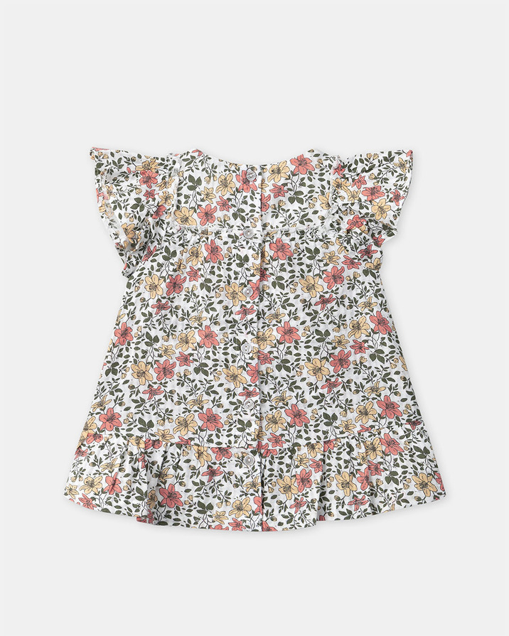 Baby girl dress and bloomers Floral print  Sergent Major