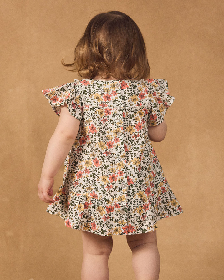 Baby girl dress and bloomers Floral print  Sergent Major