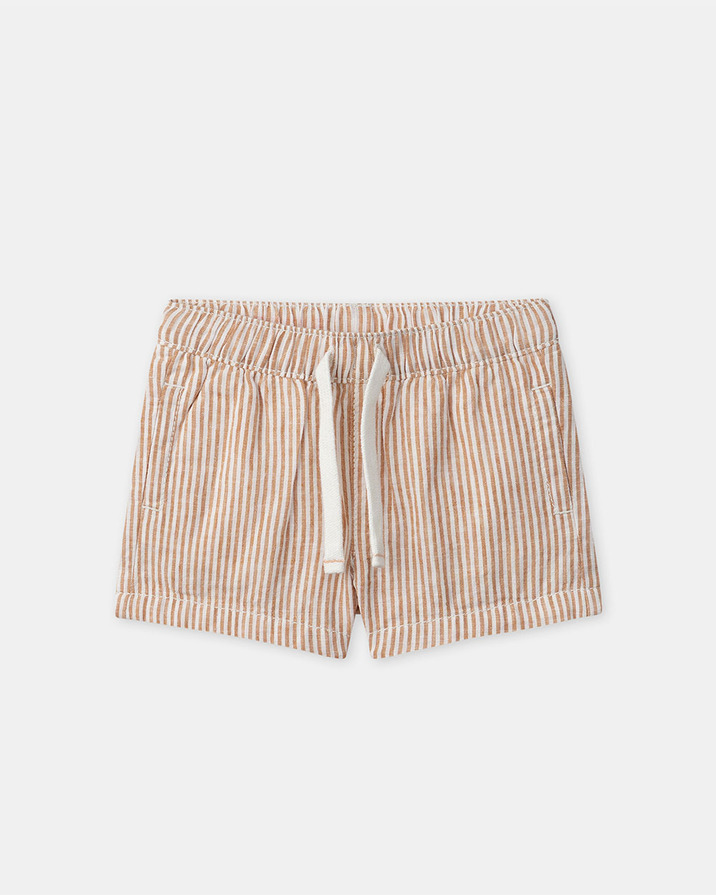 Comfortable striped shorts Orange colour  Sergent Major