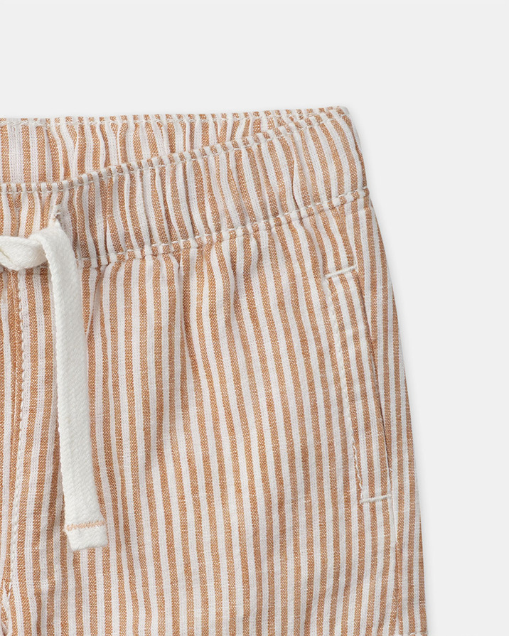 Comfortable striped shorts Orange colour  Sergent Major