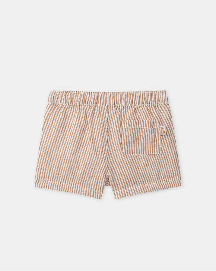 Comfortable striped shorts Orange colour  Sergent Major