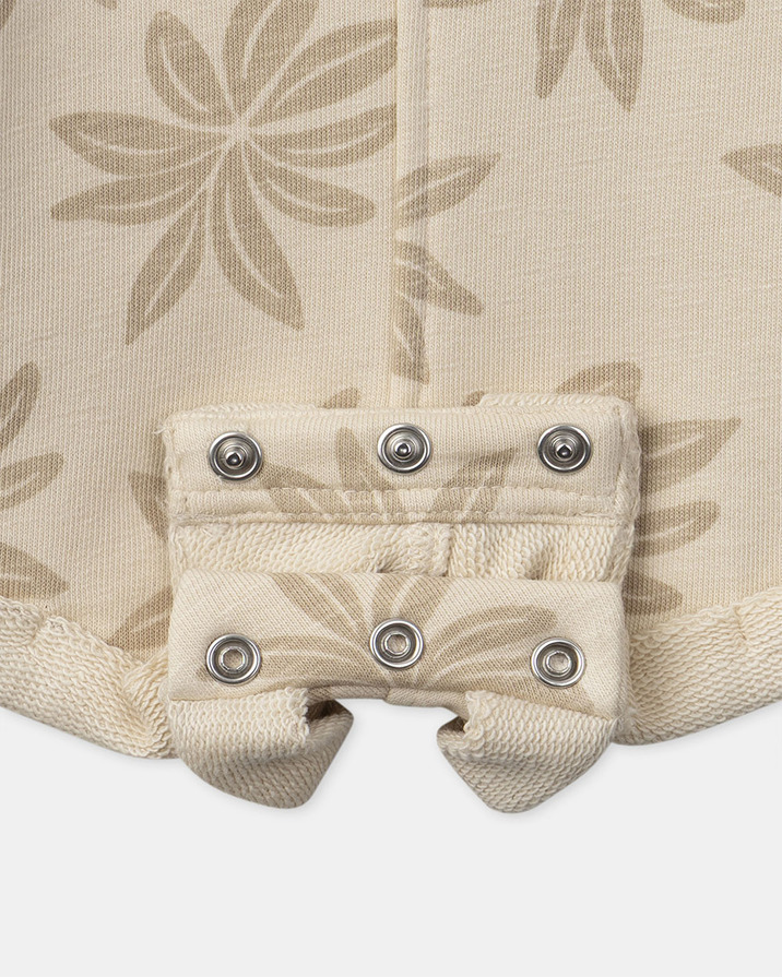 Palm tree print short overalls Beige colour  Sergent Major