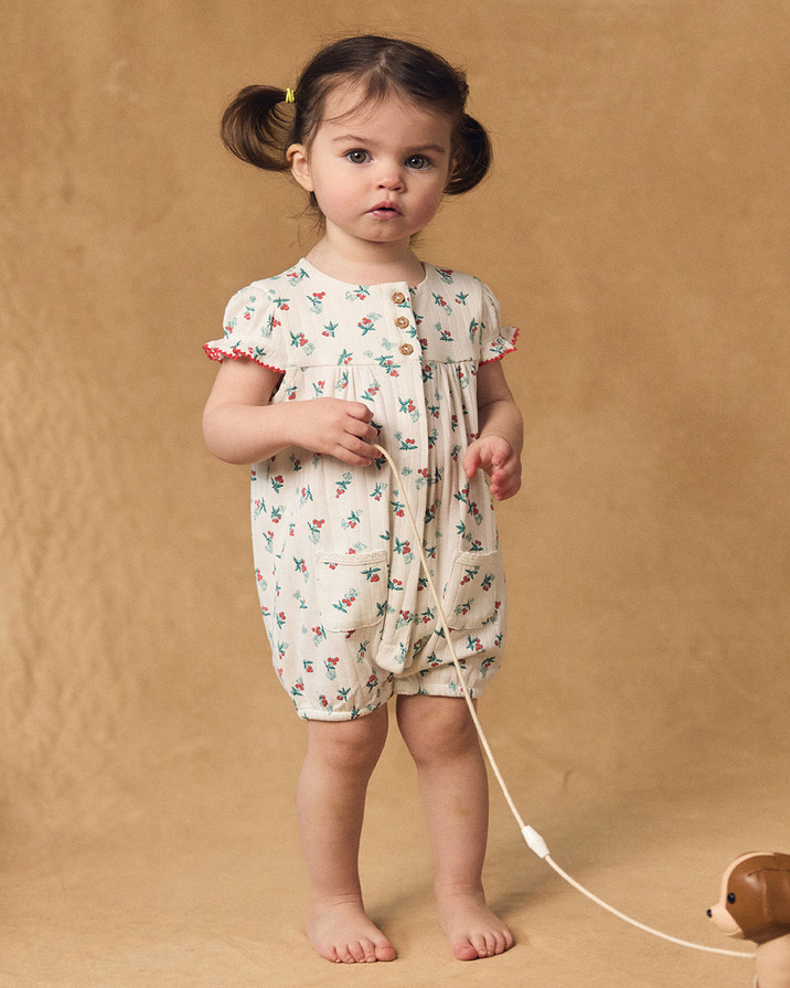 Fruit and butterfly print jumpsuit Ecru colour  Sergent Major