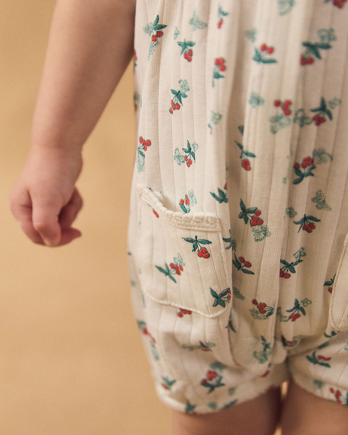 Fruit and butterfly print jumpsuit Ecru colour  Sergent Major