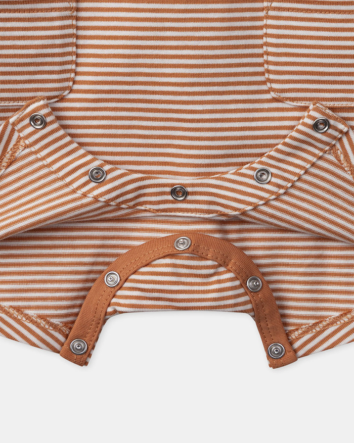 Short striped jumpsuit Orange colour  Sergent Major