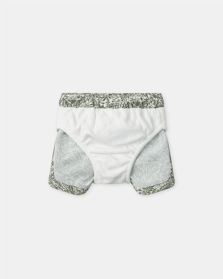 Jungle print swim shorts with lining Khaki colour Sergent Major