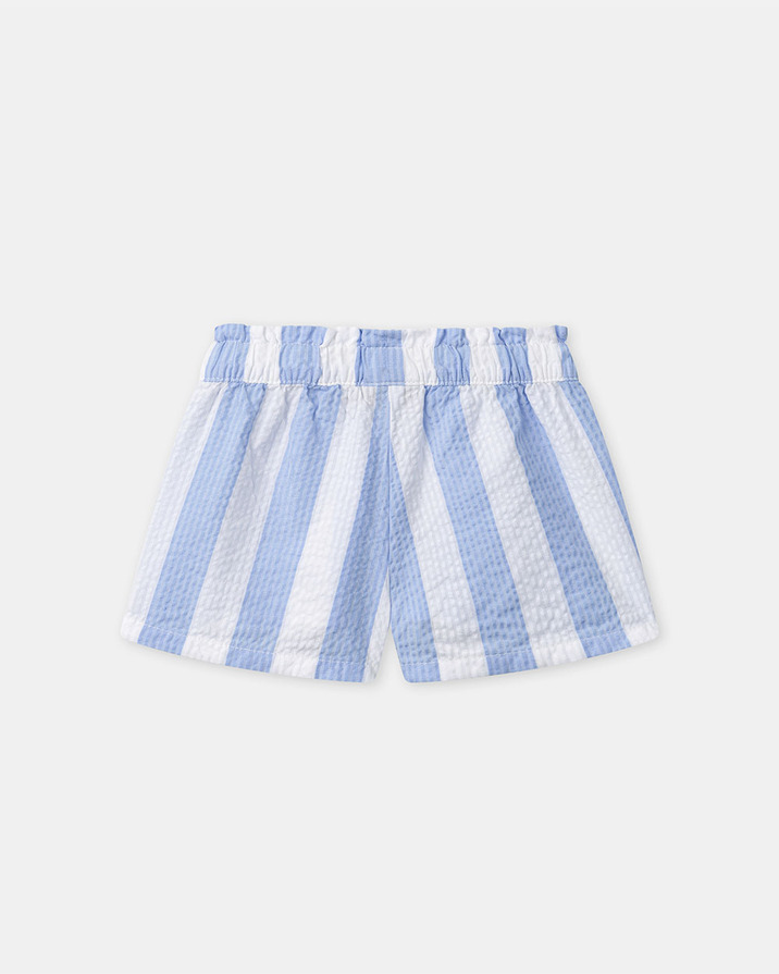 Striped tank top and shorts set Blue colour  Sergent Major
