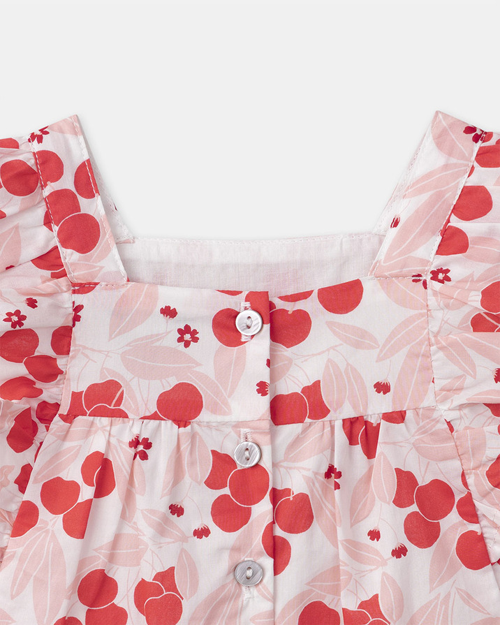 Cherry print blouse Pink colour  Sergent Major